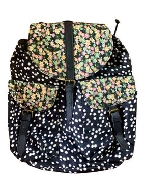 Mossimo Floral Polka Dot Backpack Purse Y2K Indie Cottagecore Bag